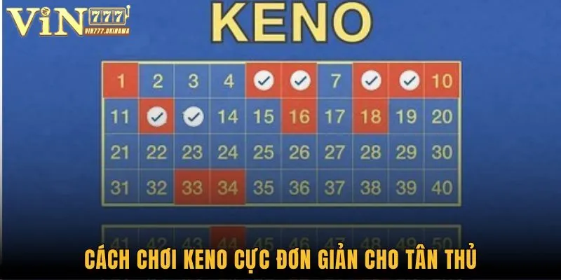 Cách Chơi Keno - Khởi Động Cuộc Vui Hấp Dẫn Nhất 2025 1 Cách chơi Keno cực đơn giản cho tân thủ